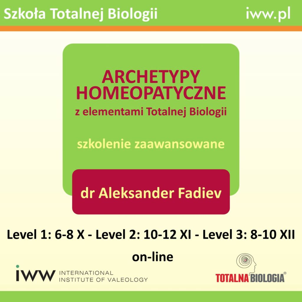 ARCHETYPY HOMEOPATYCZNE – dr Aleksander Fadiev